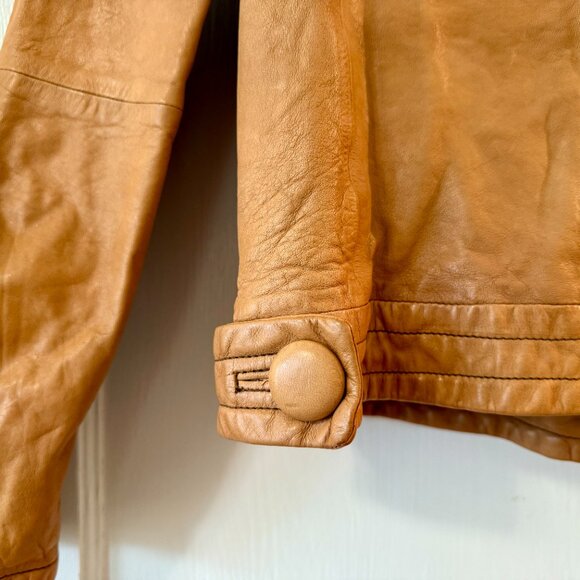 Banana Republic | Caramel Tan Leather Jacket - Picture 7 of 10